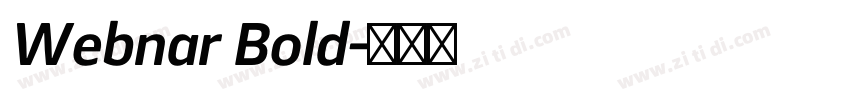 Webnar Bold字体转换